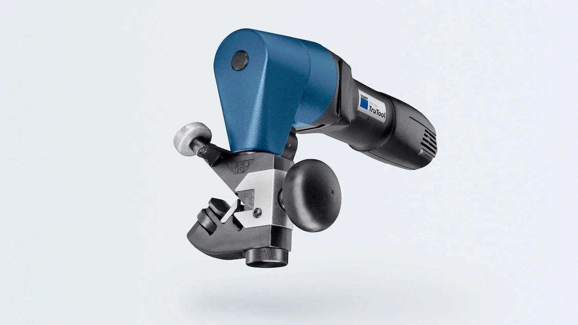 トルンプ　電動工具　ベベラー　TKF700　溶接前の開先加工　パイプ端面 開先角度45°　37.5°　30°